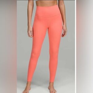 NWT Lululemon Align HR pant 28” Color: RPCR Sz. 10 Raspberry Cream